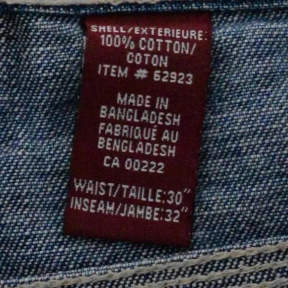 Vintage 91' Nevada Dungaree Carhartt Style Blue  Denim Jeans Size 30x32 - Picture 13 of 15